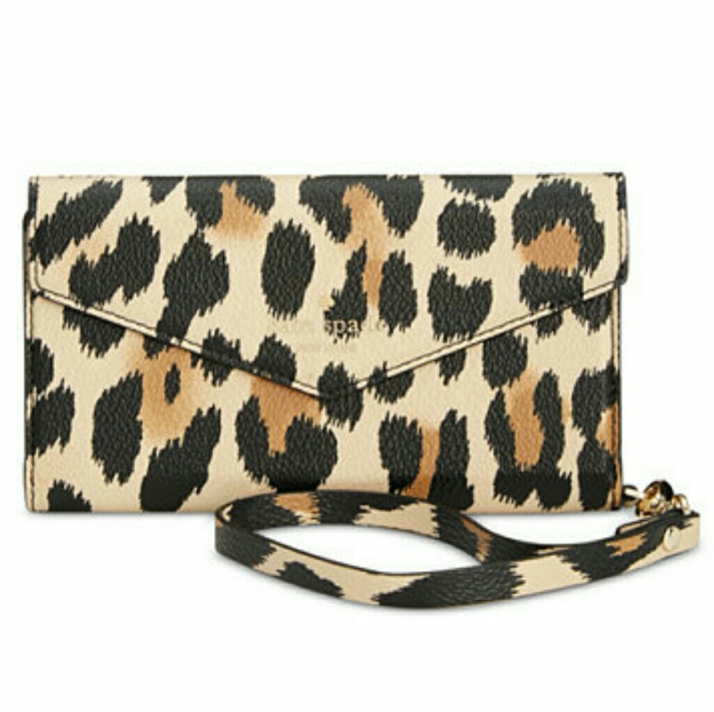 Kate Spade Leopard-print Iphone wristlet